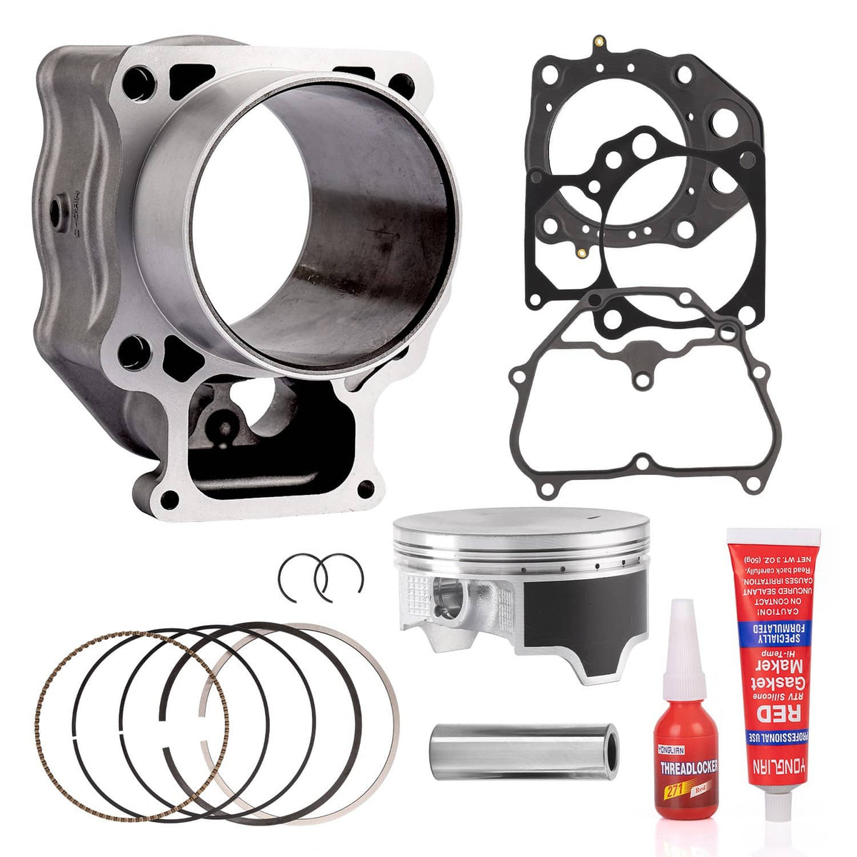 Solidspare 96mm Bore Cylinder Piston Gasket Top End Rebuild Kit For 2020-2024 Honda TRX520