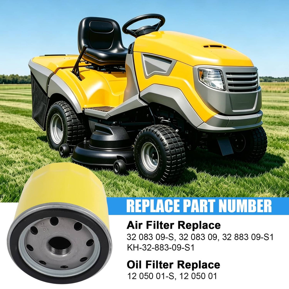 Solidspare 32 083 09-S Air filter tune up kit For Kohler 7000 series 19HP-26HP Engine Mower
