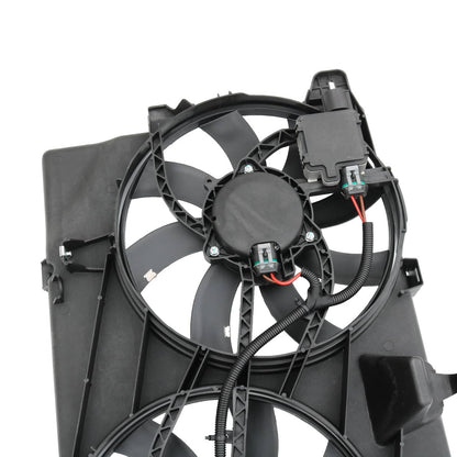 Solidspare FO3115177 Dual Radiator Condenser Cooling Fan Assembly For Ford Edge MKX Lincoln