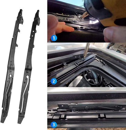 Solidspare FL3Z-1651071-A For 2015-2020 Ford F150 Sunroof Track Guide Rails Repair Kit