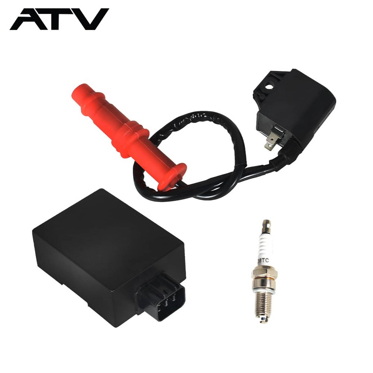 Solidspare 3089238 3089239 Ignition Coil Spark Plug CDI For 2004-14 Polaris RANGER 500 400