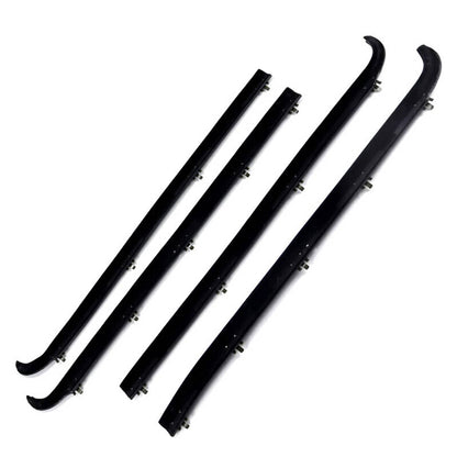 Solidspare 4PCS Door Window Seal Belt Weatherstrip Kit For 1987- 1997 Ford F150 F250 F350