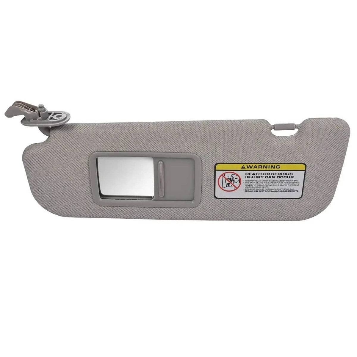Solidspare Grey Sun Visor Makeup Mirror Left-Driver Side For 2011-2016 Hyundai Elantra MD