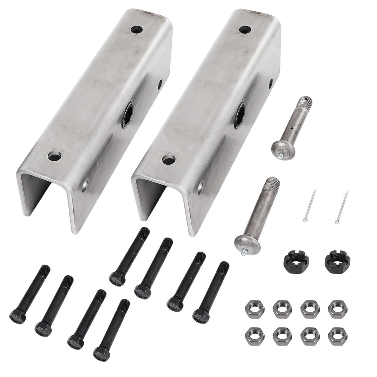 Solidspare Pair Trailer Suspension Rebuilt Kit Slipper Spring 12" Equalizer Bushings Bolts