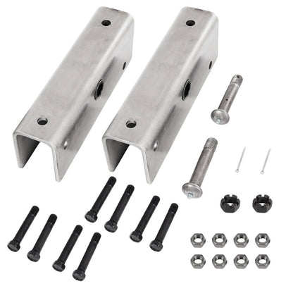 Solidspare Pair Trailer Suspension Rebuilt Kit Slipper Spring 12" Equalizer Bushings Bolts