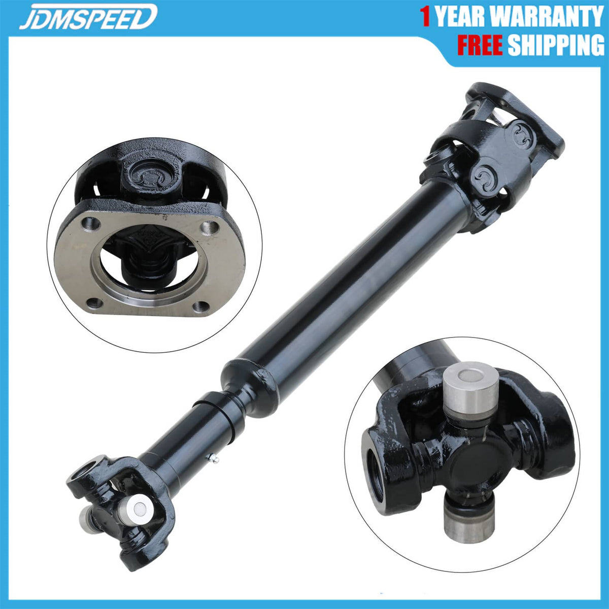 Solidspare Front Prop Drive Shaft For 2000-2002 Dodge Ram 2500 3500 5.9L 8.0L 27 9/16"
