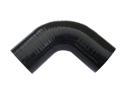Solidspare Black Silicone Hose Elbow Coupler Joiner Pipe 2.5" to 2.5" 90° Degree Leg 102mm