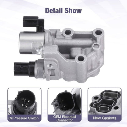 Solidspare Solenoid Spool Valve w/ Gasket For Honda Civic CR-V Accord Acura 15810-RAA-A03