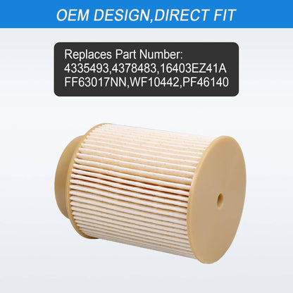 Solidspare New Fuel Filter Kit 16403-EZ41A 16403-EZ40A For Nissan Titan XD 5.0 V8 2016-2019