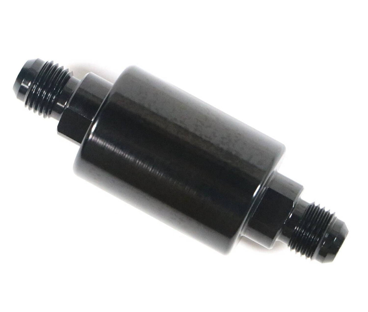 Solidspare Universal -6AN Inline Fuel Filter High Flow 100 Micron Cleanable AN6 6AN Black