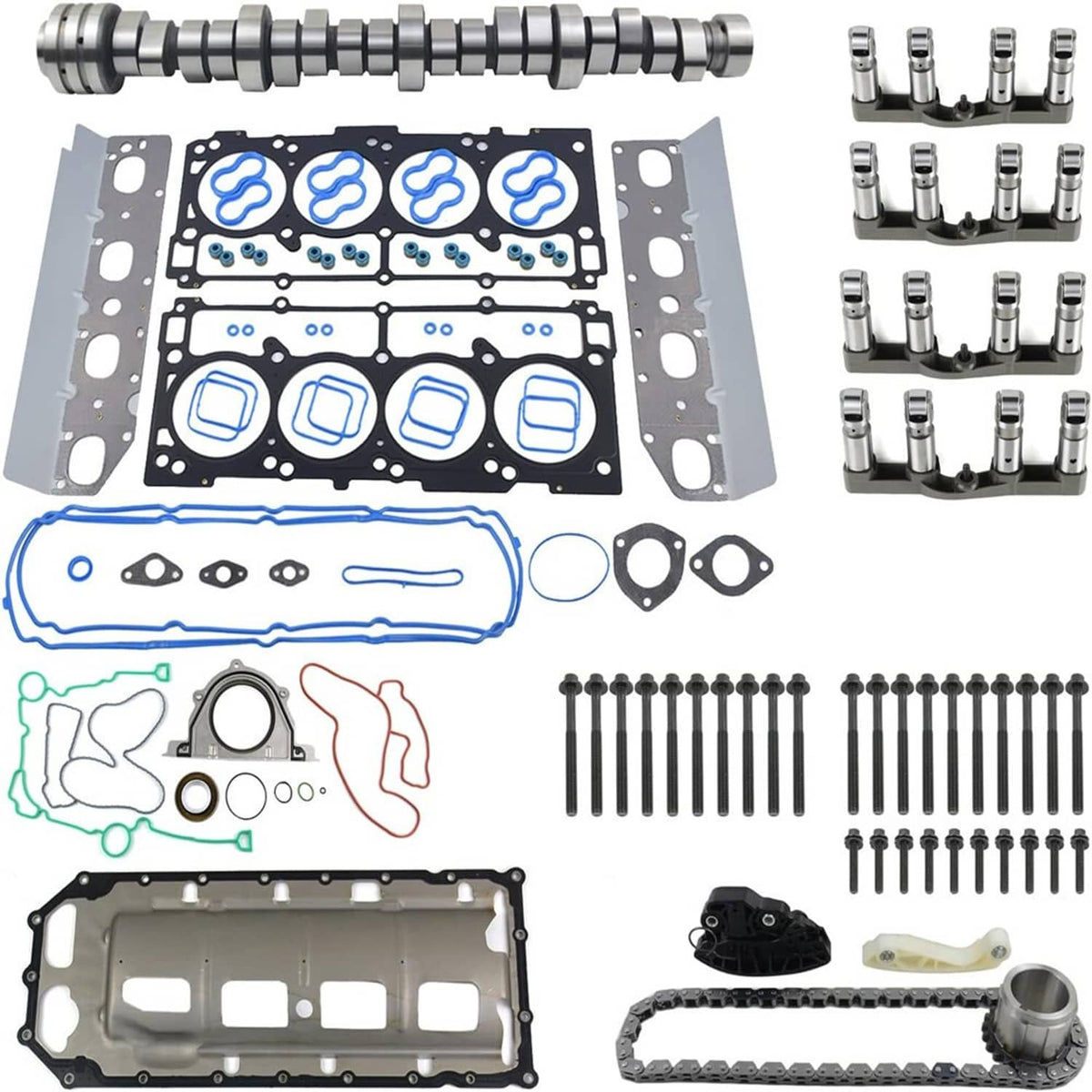 Solidspare For 2011-2015 Ram 1500 5.7L V8 Hemi MDS Lifters Timing Camshaft Pumps Kit--DM