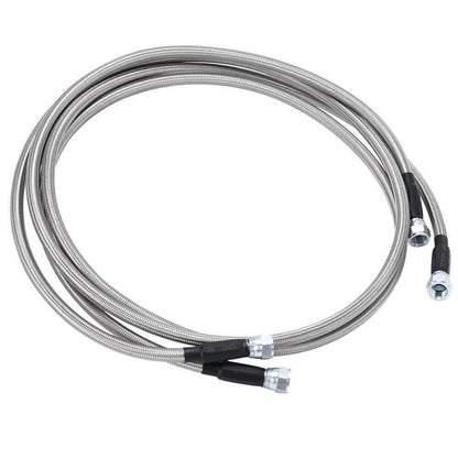 Solidspare Flexible SS Braided Transmission Cooler Lines Kit (6AN Hose) For GM 4L60E 4L80E