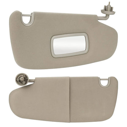 Solidspare 1Pair Sun Visor Set Left & Right For 2002-2009 Dodge Ram 1500 2500 3500 Beige