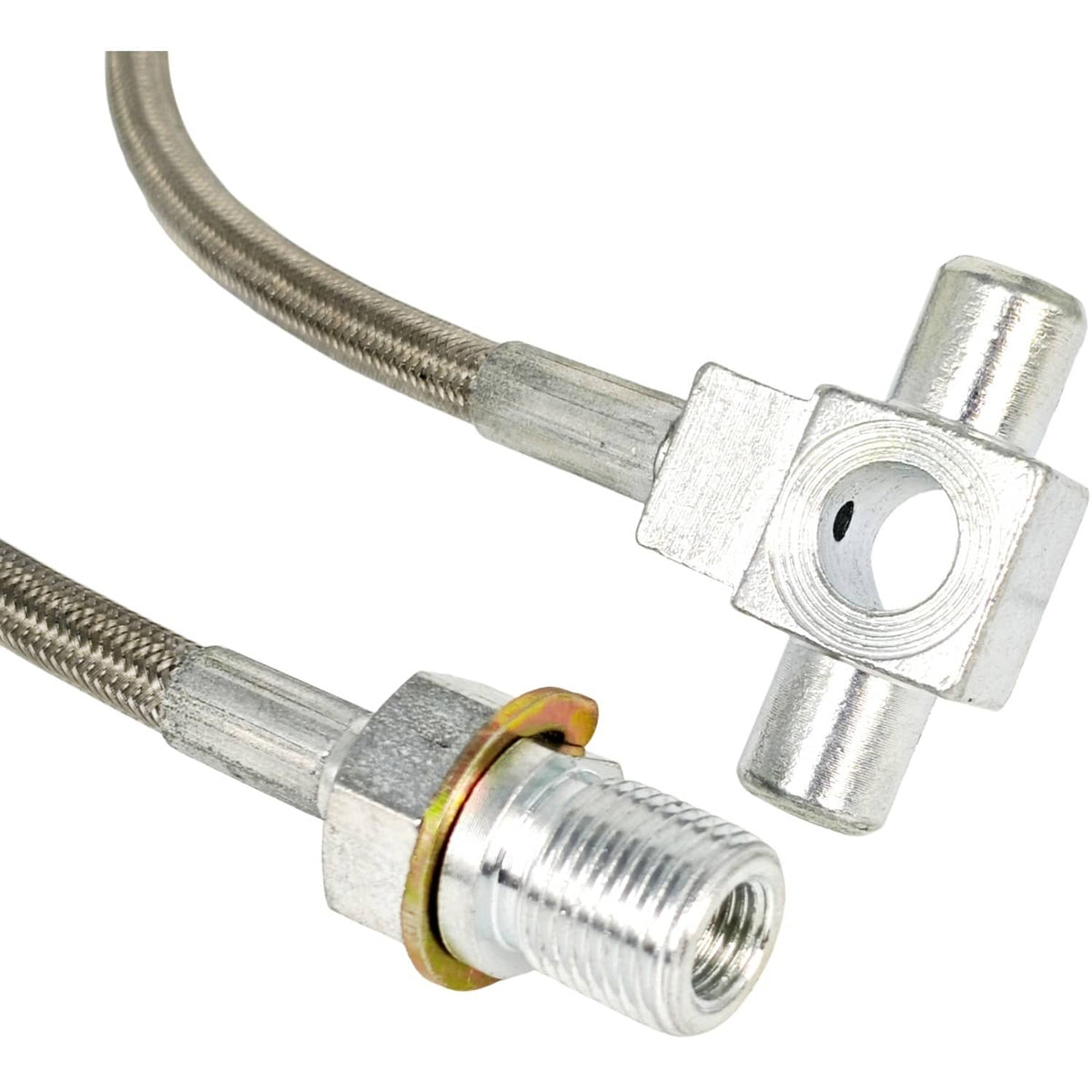 Solid Spare 2X Front Stainless Steel Brake Lines Fit Rough Country Pickup Truck SUV