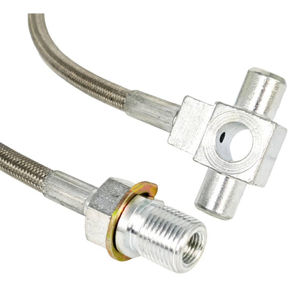 Solid Spare 2X Front Stainless Steel Brake Lines Fit Rough Country Pickup Truck SUV