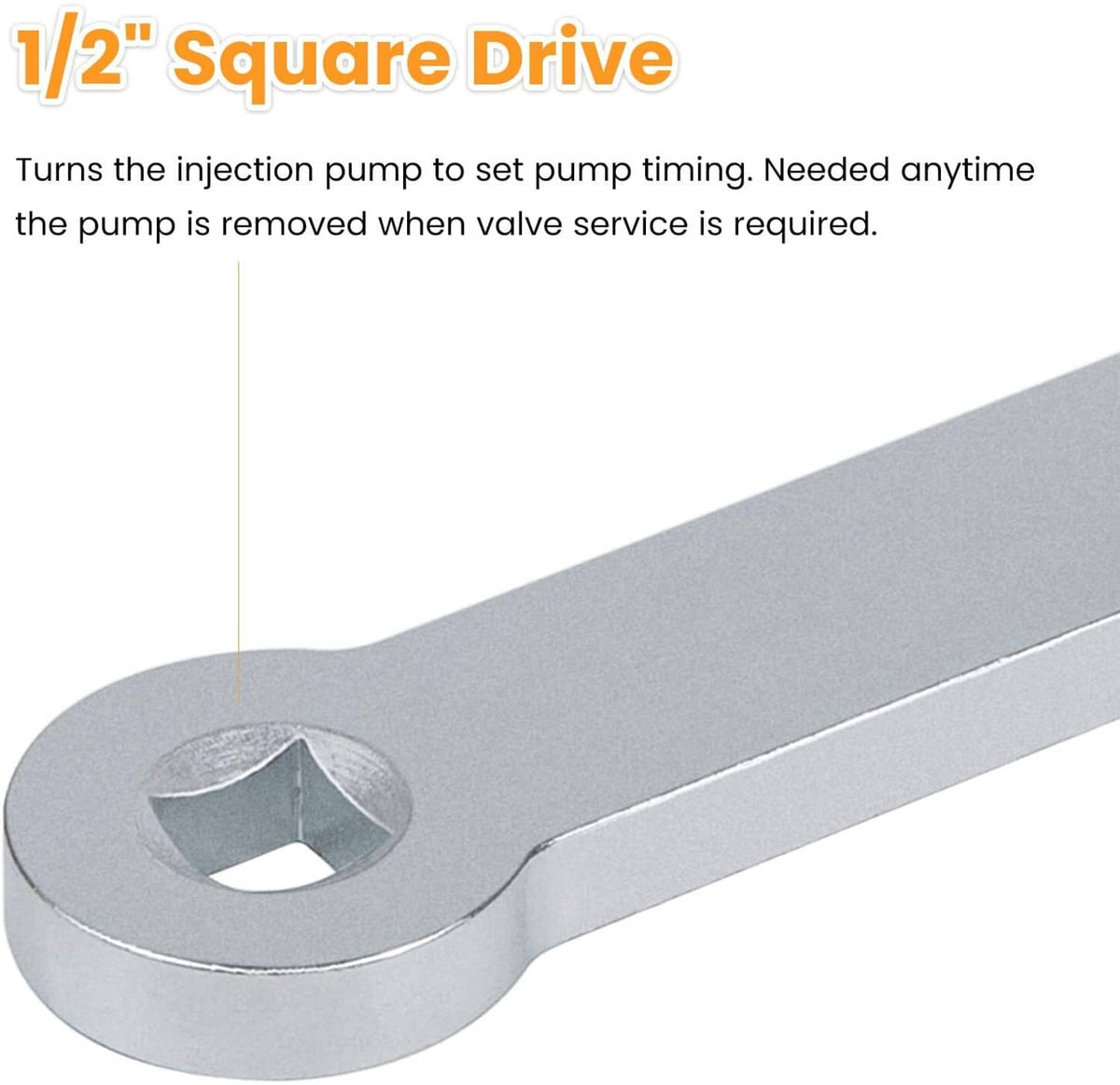 Solid Spare 6.5L Diesel Injection Pump Adjustment Wrench For GM C/K G/P J-29872-A, J-29872