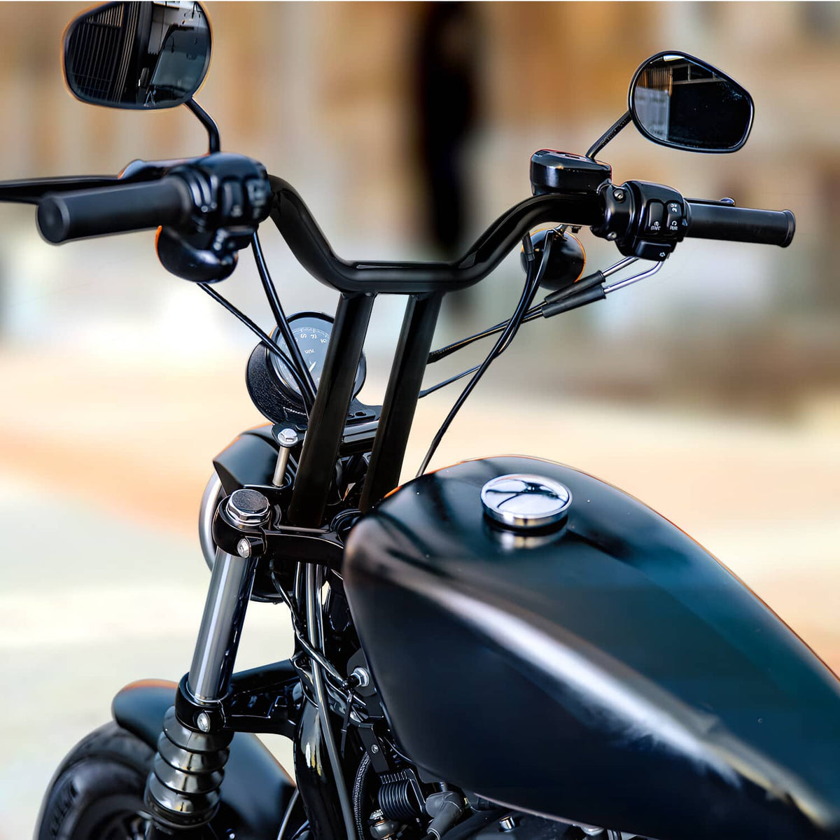 Solidspare 16'' Rise MX-T Bars Handlebar Fit For 1996-UP Harley Dyna Sportster 1200 Softail