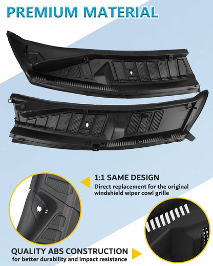 Solidspare For 2015-2020 Ford F150 F-150 Windshield Wiper Cowl Grille FL3Z-15022A68-D New