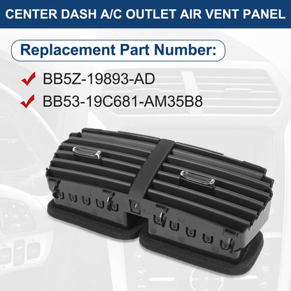 Solidspare Dash A/C Heater-Air Outlet Louver Vent BB5Z-19893-AD For 2011-15 Ford Explorer