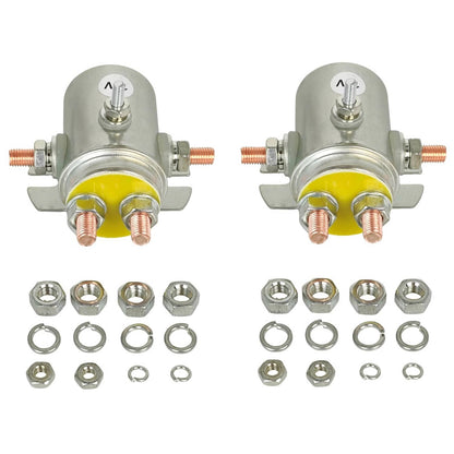 Solid Spare 2X 12V 5 Terminal Solenoid Relay Switch Fit for Warn Winch 440003