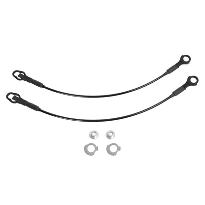 Solid Spare For Ford F-150 F250 F350 1983-1986 Truck Rear Tailgate Cables Straps Set LH+RH