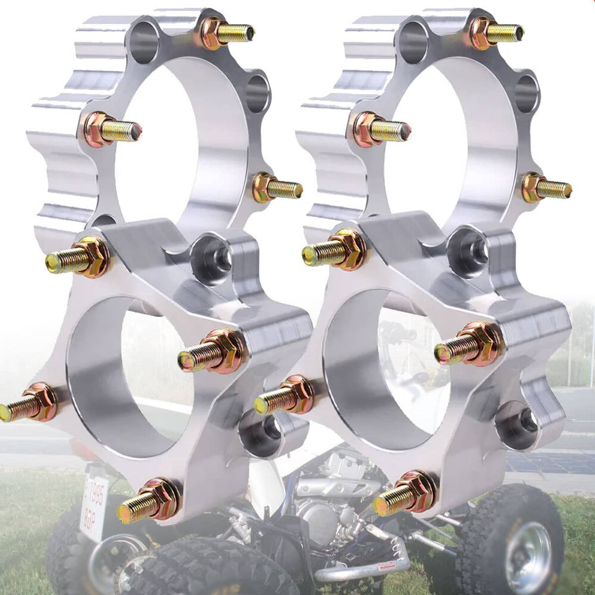 Solidspare 4x Front & Rear Wheel Spacers For Honda Sportrax TRX250EX 01-08 TRX400EX 99-08