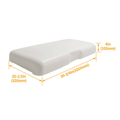 Solidspare White Golf Cart Front Seat Bottom Cushion Assembly For EZGO RXV 2008-Up 2016
