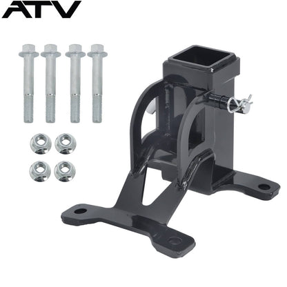 Solidspare Black UTV 2'' Rear Receiver Tow Hitch For Polaris RZR PRO XP 4 years 2020+ Steel