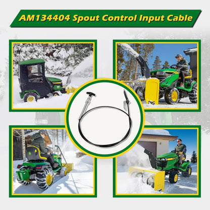 Solidspare AM134404 Spout Control Input Cable Replaces for John Deere Chute Deflector Cable