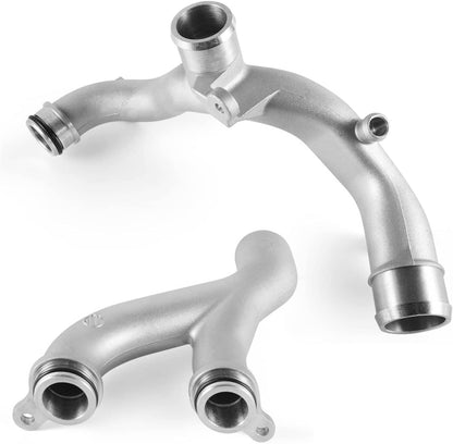 Solidspare New Water Pipe Coolant Pipe Upgrade LR092992+LR090630 Kit for Jaguar Land Rover
