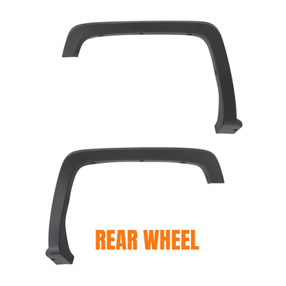 Solidspare Front & Rear Fender Flares Kit For Chevrolet Silverado 2500HD 3500HD 2015-2019