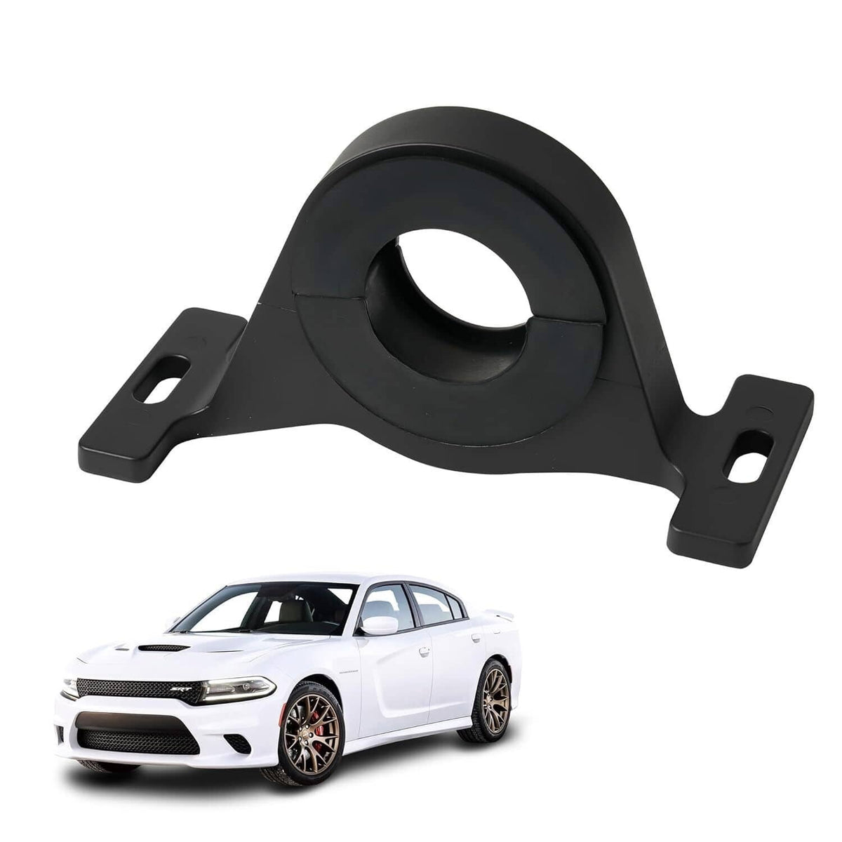 Solidspare Center Bearing Support Solution for Dodge Charger Challenger Scat Pack Black