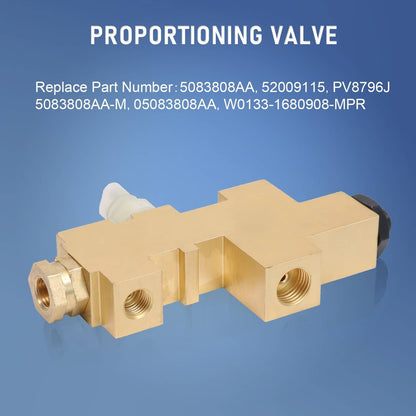 Solidspare Brass Brake Proportioning Valve Fit For Jeep CJ XJ & YJ Jeep Wrangler 1987-1996