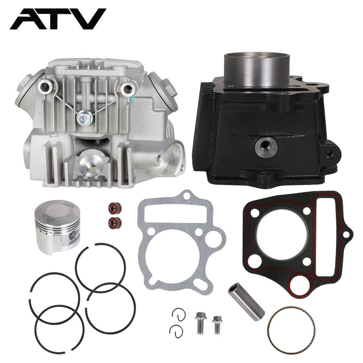 Solidspare Top End Rebuild Kit Cylinder Head Piston For Honda TRX90 Sportrax 90cc 1993-2005