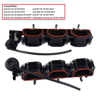 Solidspare Intake Manifold Pair L+R for Audi S4 S5 A6 A7 Q5 Q7 2010-2016 OE# 06E133109AF