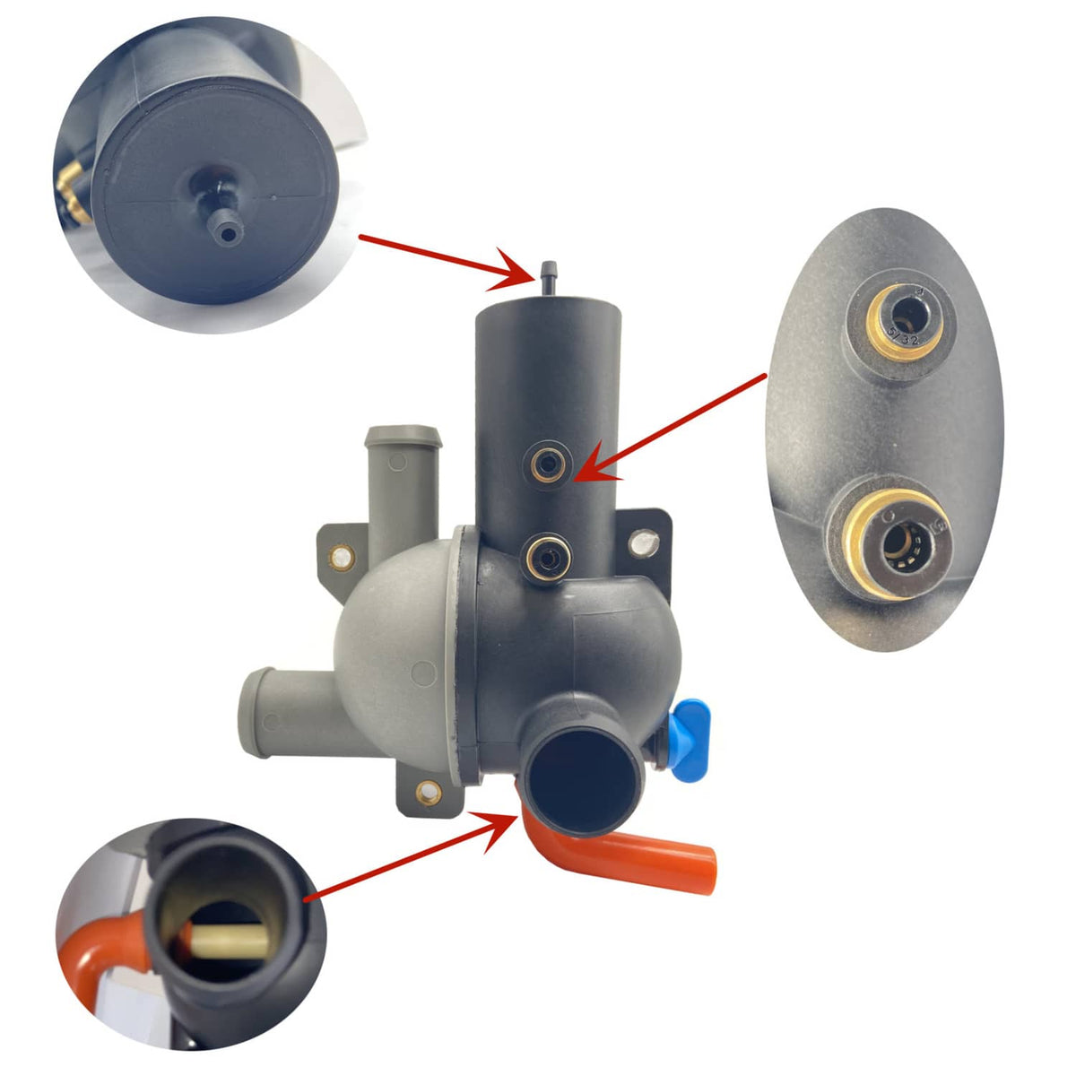 Solid Spare Water Distribution Housing for MerCruiser Stern Drives 4.3 5.0 5.7 6.2 L Motors
