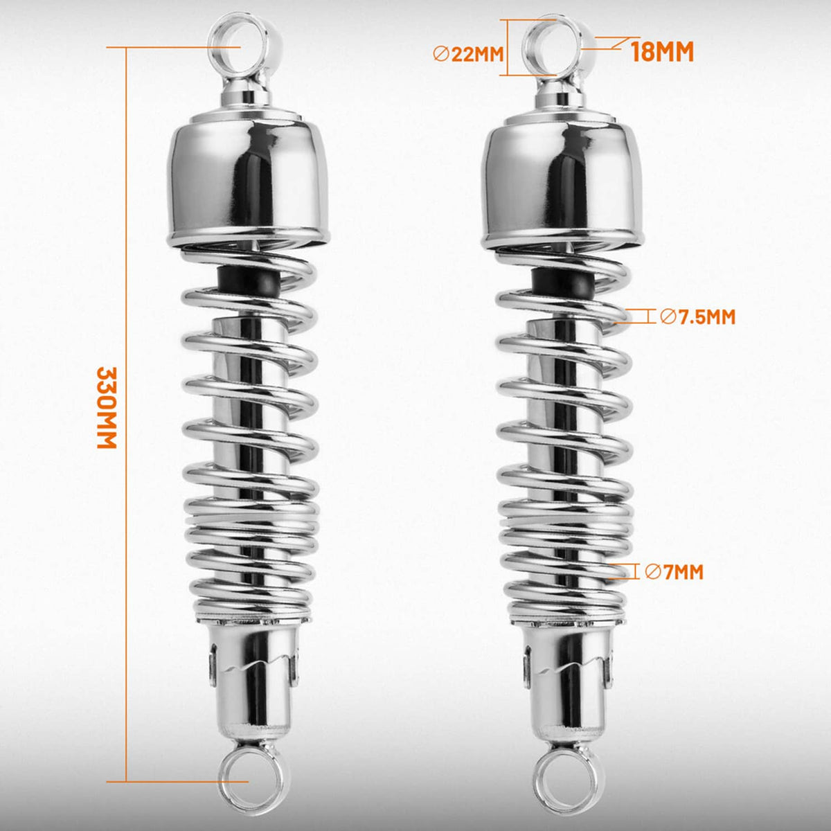 Solidspare For 2004-2012 Harley Sportster 1200 Custom XL1200C Heavy Duty Rear Shocks 13"