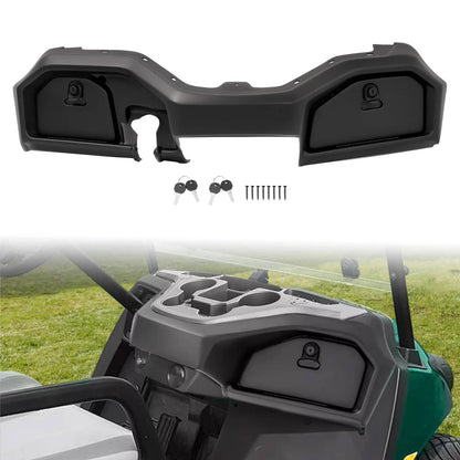 Solidspare For Yamaha Drive2 Drive 2 2017-Up Black Golf Cart Dashboard Dash Cover W/Key