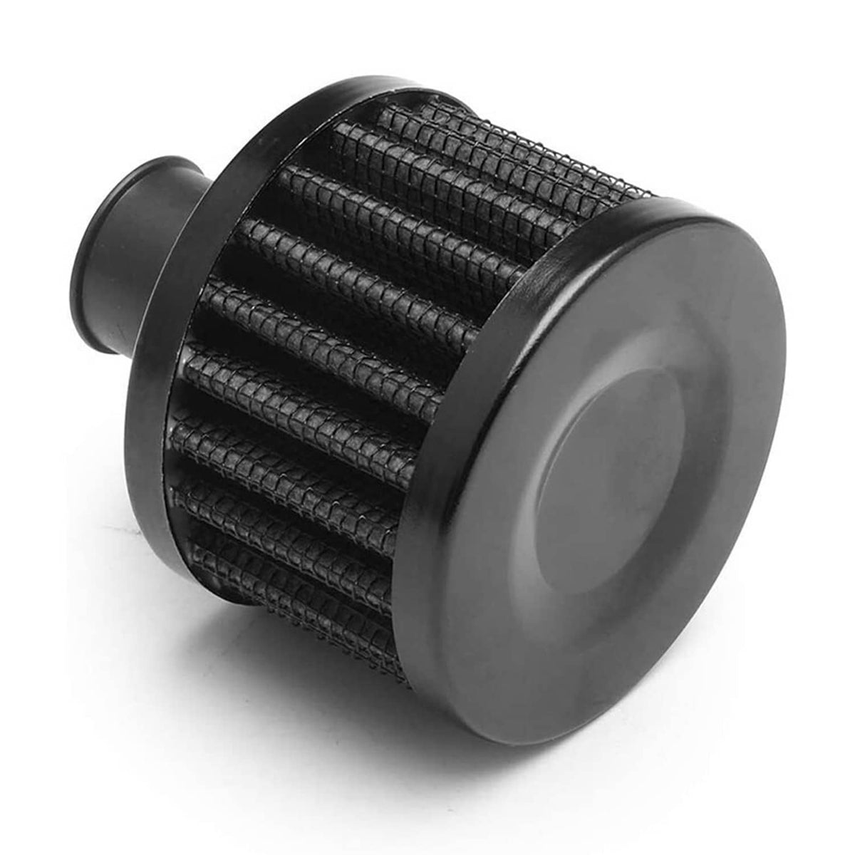 Solidspare Universal Oil Catch Can Kit Reservoir Baffled Tank with Breather Filter Aluminum