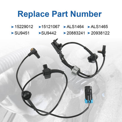Solidspare 4x Front & Rear ABS Wheel Speed Sensor for Chevy Silverado 1500 GMC Sierra 1500