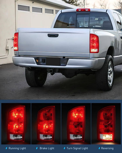 Solidspare Pair Tail Lights w/Circuit Board For 2002-2006 Dodge Ram 1500 2500 3500 Pickup