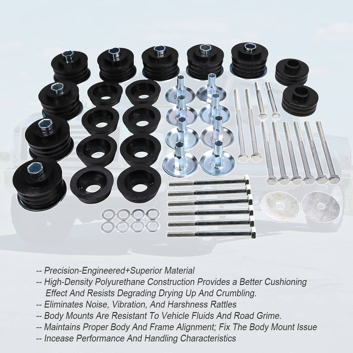 Solidspare Body Cab Mount Kit For 2008-2016 Ford F350 F250 Super Duty KF04060BK NEW
