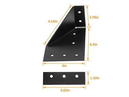 Solidspare Universal Roof Rack Bracket Side Mount Trailer For Rustic RV Teardrop Campers