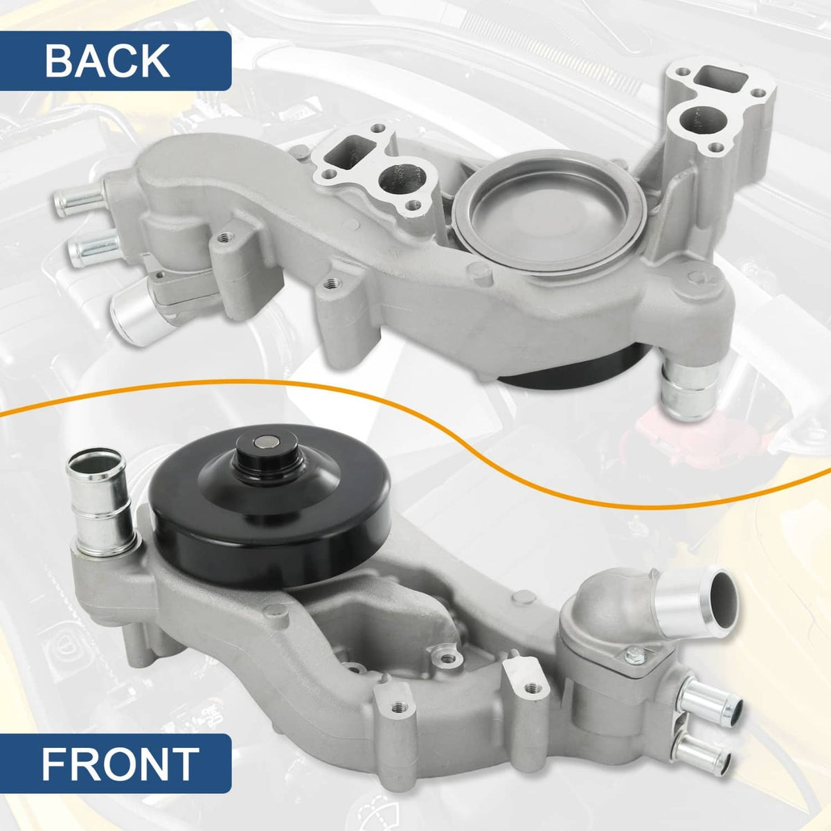 Solidspare Engine Water Pump Fits Chevrolet Camaro 10-15 6.2L Naturally Aspirated 19207665