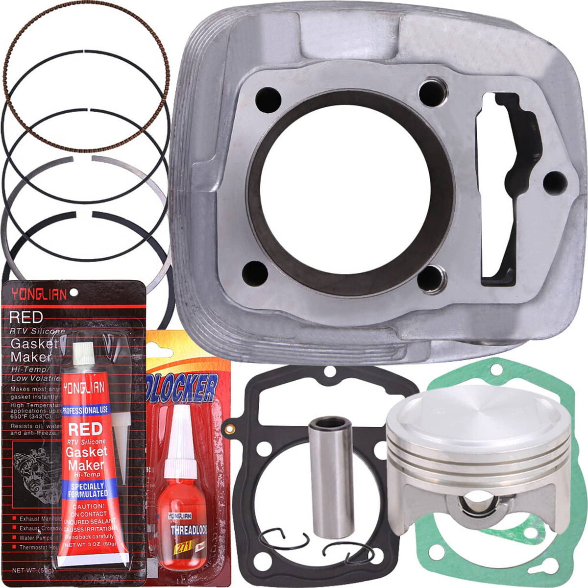 Solidspare For 2003-2019 Honda CRF230F CRF 230F 65.5mm 233cc Cylinder Piston Top End Kit