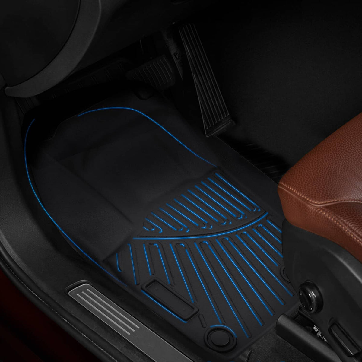 Solidspare Waterproof Floor Mat and Rear Cargo Liner For 2021-2025 Nissan Rogue 4Pcs/set