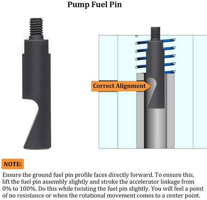 Solid Spare Pump Fuel Pin & 3200 RPM Governor Spring Kit for 1988-1993 Dodge Cummins 5.9L VE