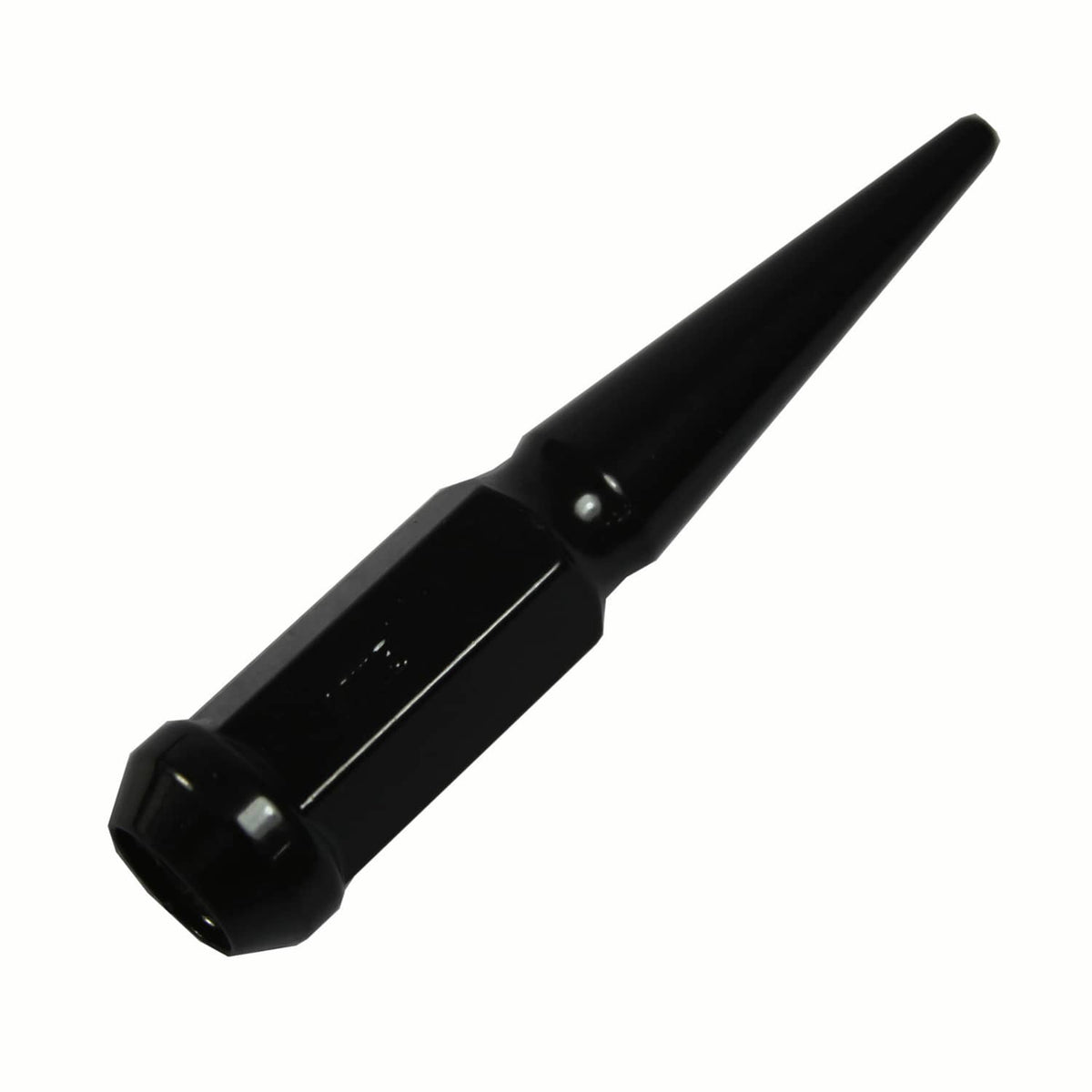 Solidspare 24PCS Spike Lug Nuts 14x1.5 Black For Chevy Silverado Tahoe 4.4" Tall with Key