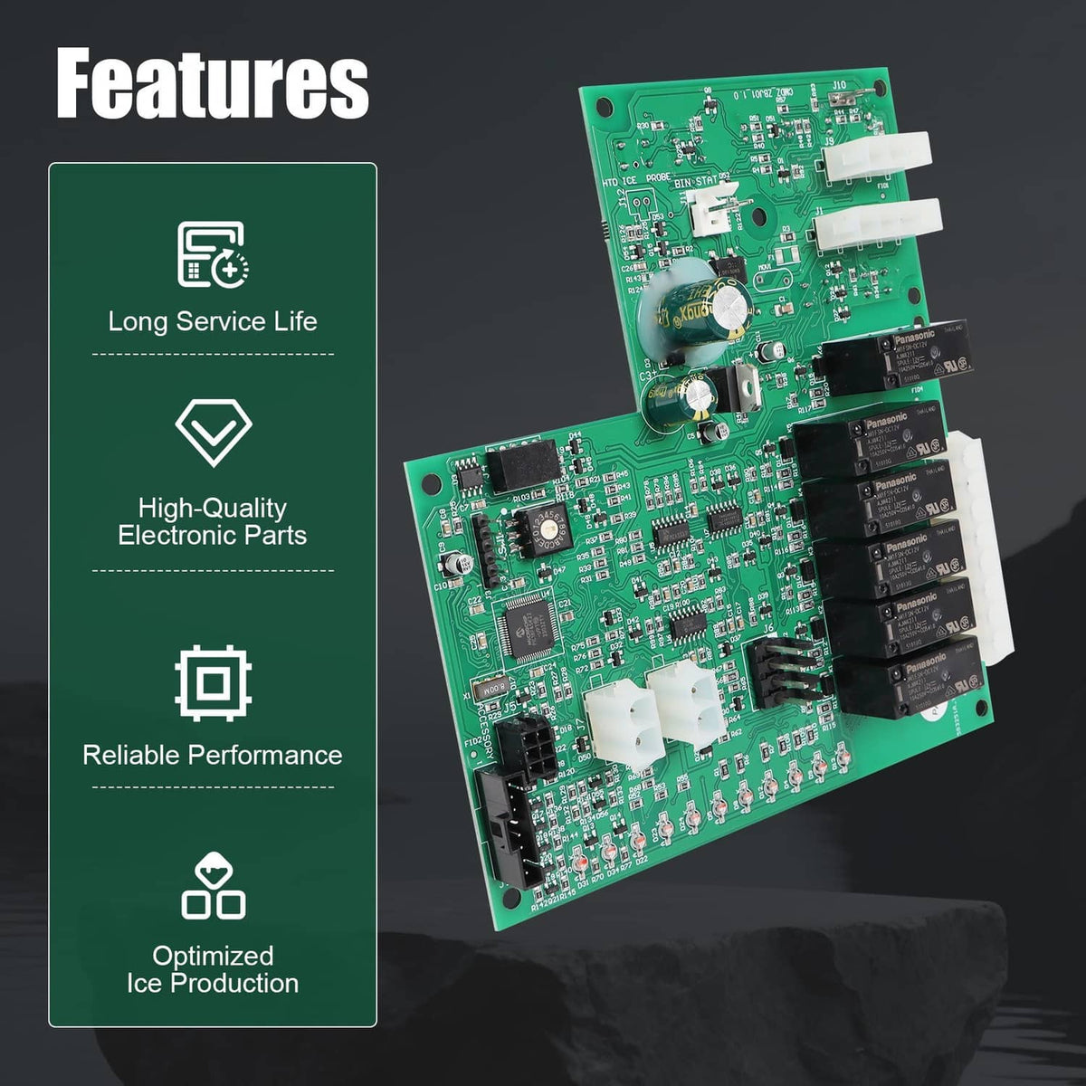 Solidspare 11-0621-21 Control Board Assembly Cuber For Scotsman-Ice 11-0621-21, 11-0550-28