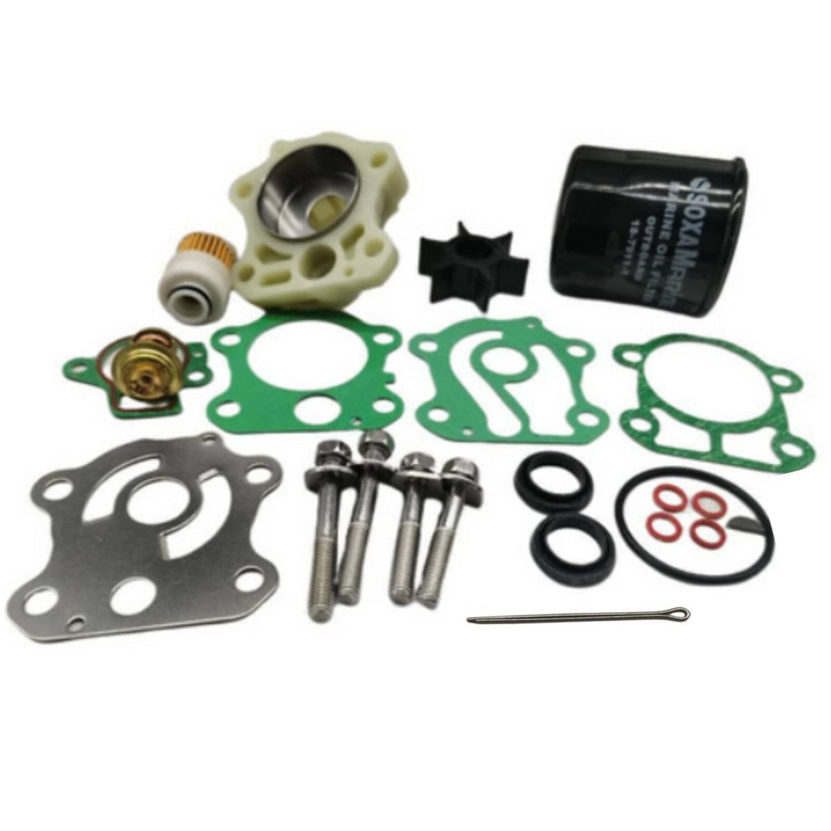 Solid Spare Maintenance Service Kit For Yamaha 4-Stroke 50HP F50B Outboard w/Oil Fuel Filter